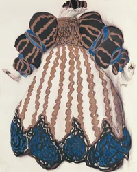 Figurino para o ballet &39;La Legende de Joseph&39;, 1914 (carvão e guache sobre papel)